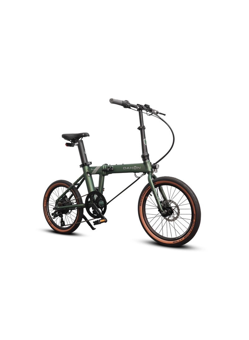Dahon E-Hemingway Green Folding E-Bike | 20" Wheels, Samsung 36V Battery, Disc Brakes - Image 2